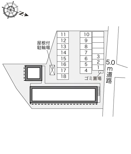 ★手数料０円★宜野湾市野嵩　月極駐車場（LP）